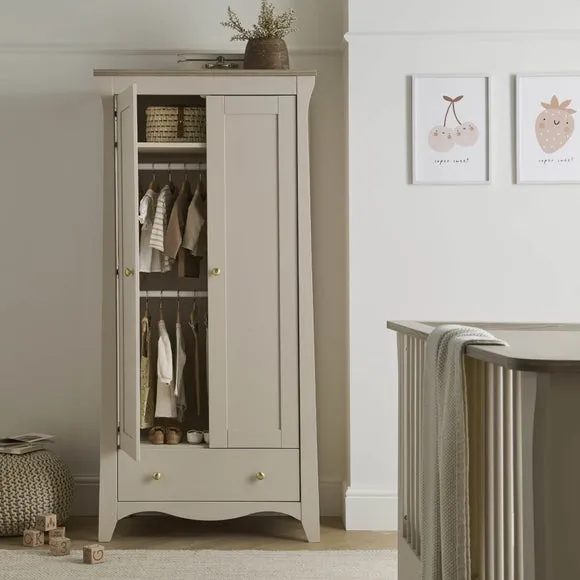 2-Door Wardrobe with Storage - Pale Cashmere