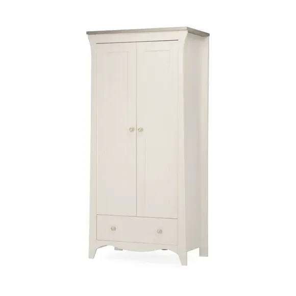 2-Door Wardrobe with Storage - Pale Cashmere