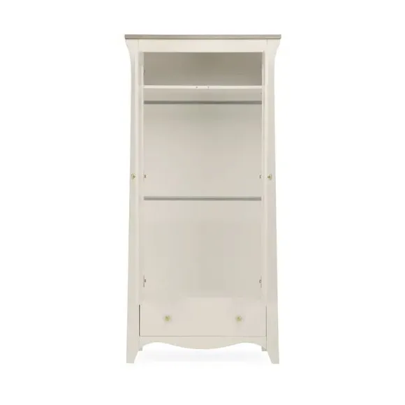 2-Door Wardrobe with Storage - Pale Cashmere