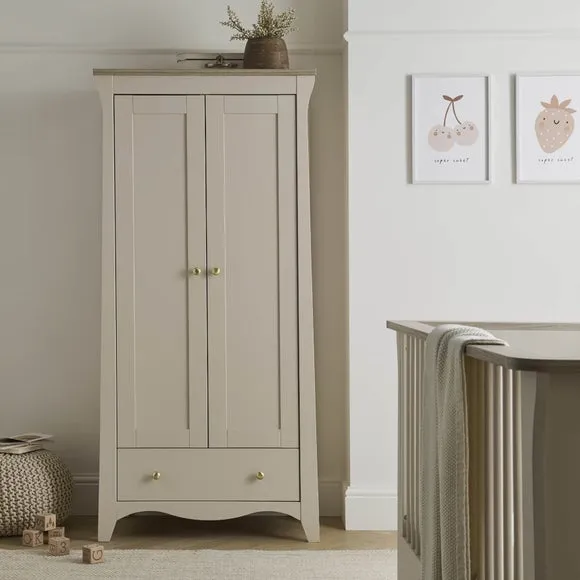 2-Door Wardrobe with Storage - Pale Cashmere