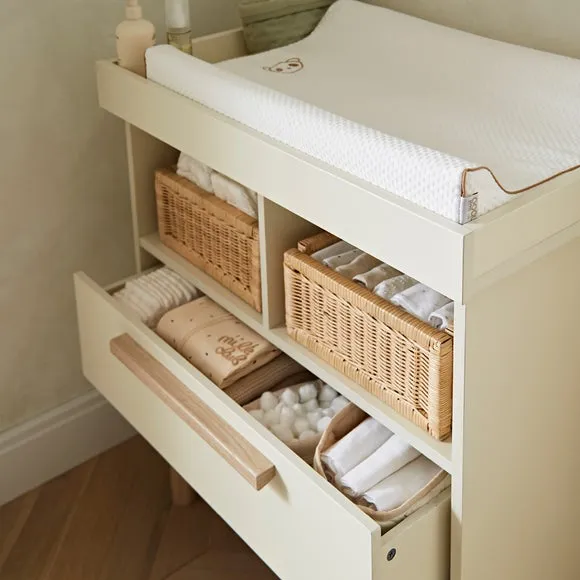 3-Drawer Dresser Changer - Cream