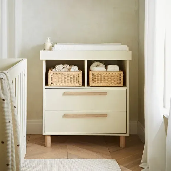 3-Drawer Dresser Changer - Cream