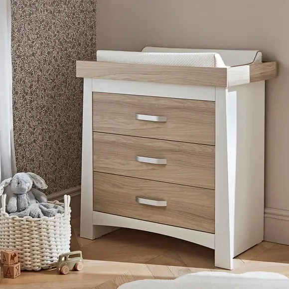 3-Piece Nursery Furniture Set - White, Ash
