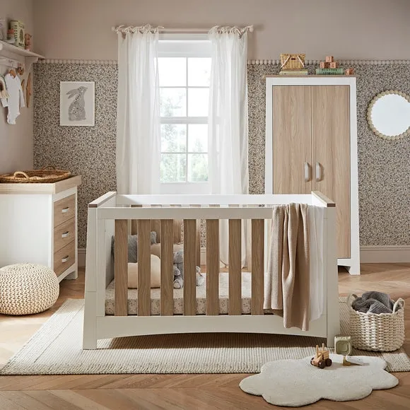 3-Piece Nursery Furniture Set - White, Ash image
