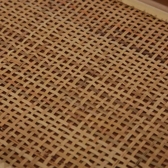 3-Shelf Bookcase - Natural, Rattan