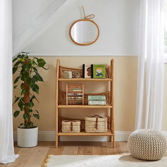 3-Shelf Bookcase - Natural, Rattan image