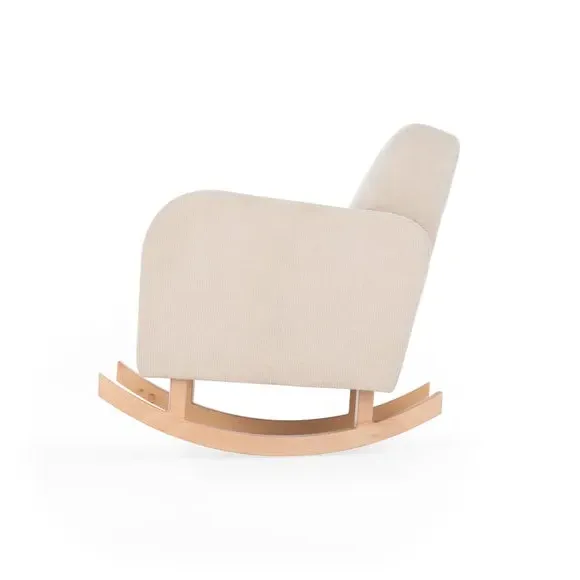 Rocking Nursing Chair with Motion - Beige, Fabric
