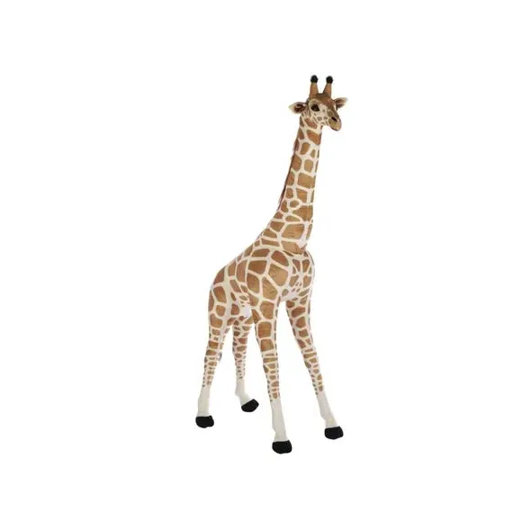 Standing Giraffe Plush Toy - Yellow, Soft Fabric
