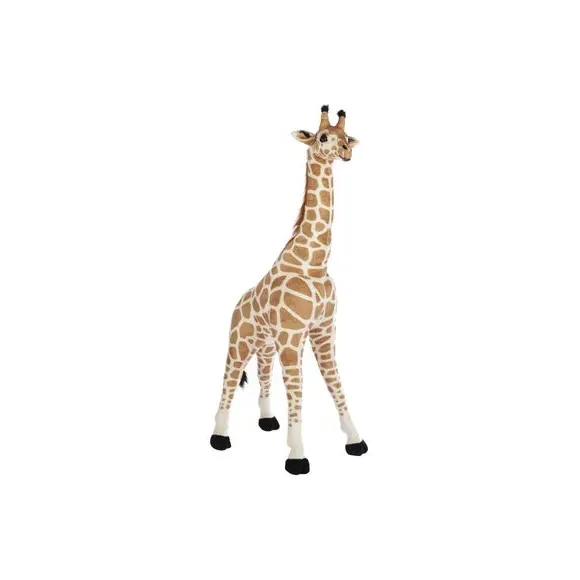 Standing Giraffe Plush Toy - Yellow, Soft Fabric