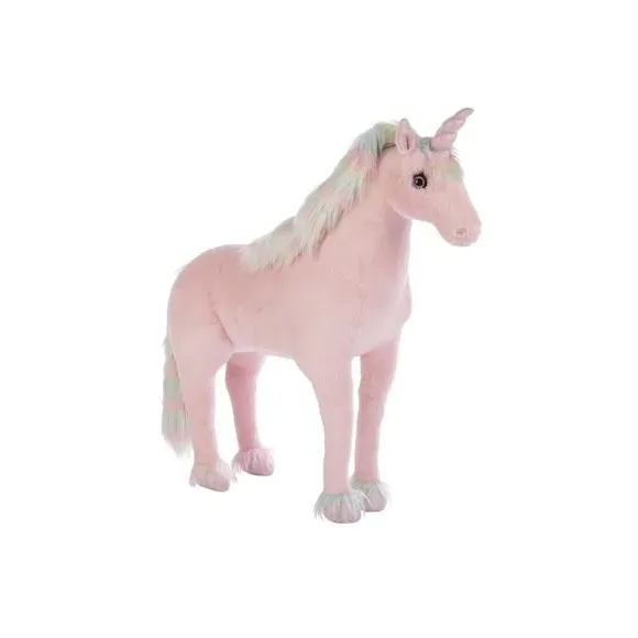 Standing Unicorn Plush Toy - Pink