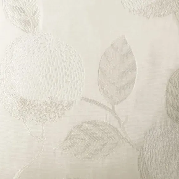 Jacquard Cushion with Embroidered Design - Natural