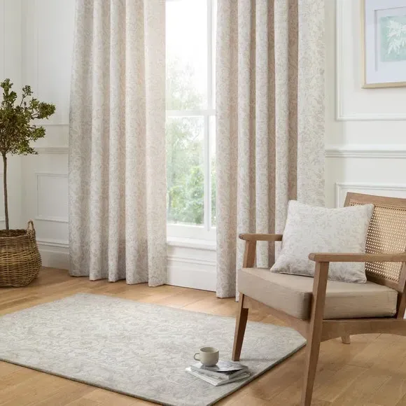Square Filled Cushion with Jacquard - Natural