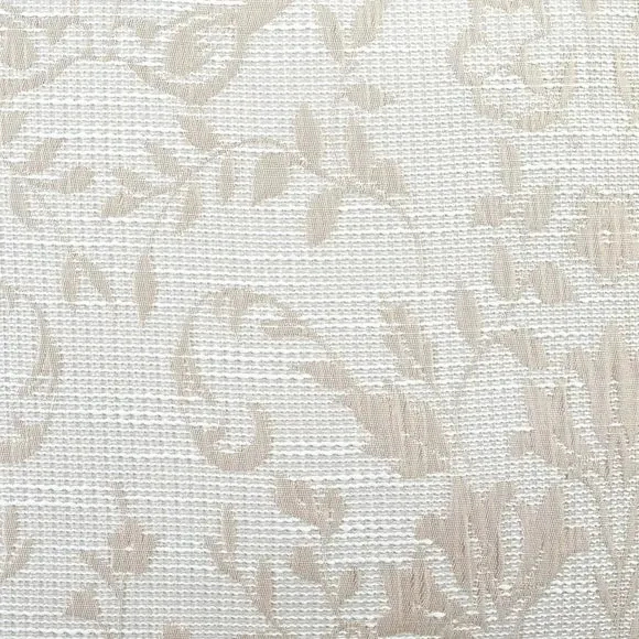 Square Filled Cushion with Jacquard - Natural