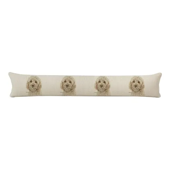 Cockapoo Draught Excluder - Cream, Polyester