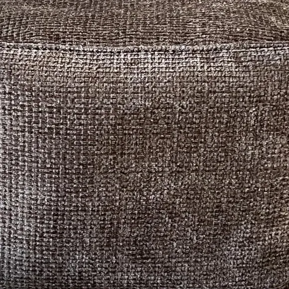 Cube Pouffe with Removable Inner - Brown, Fabric