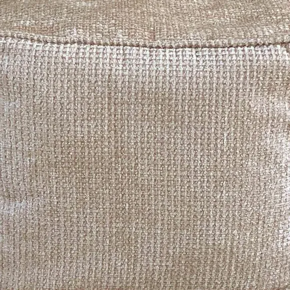 Cube Pouffe with Removable Inner - Cream, Fabric