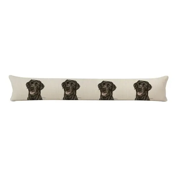 Dog Design Draught Excluder - Cream, Polyester