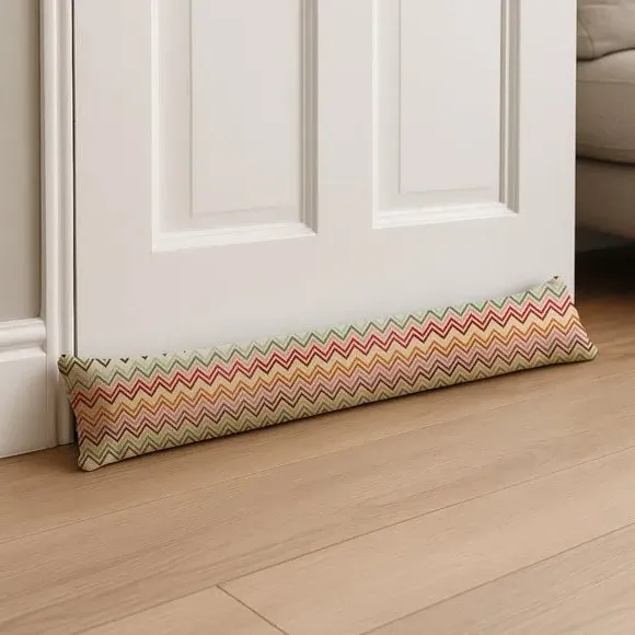 Draught Excluder with Auto-Lock Zip - Multicolor image