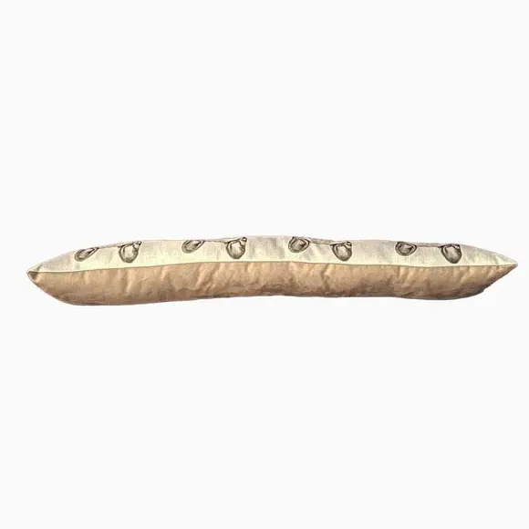 French Bulldog Draught Excluder - Cream, Polyester