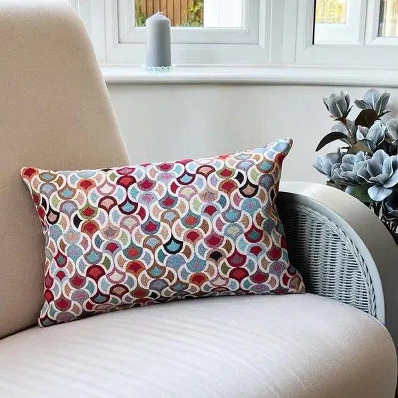 Rectangular Cushion with Zip - Multicolor, Tapestry image