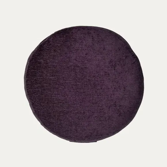 Round Floor Cushion with Handle - Purple