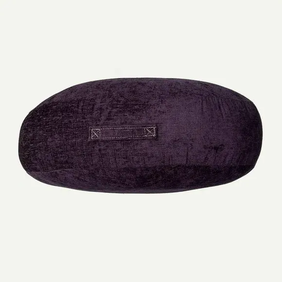 Round Floor Cushion with Handle - Purple