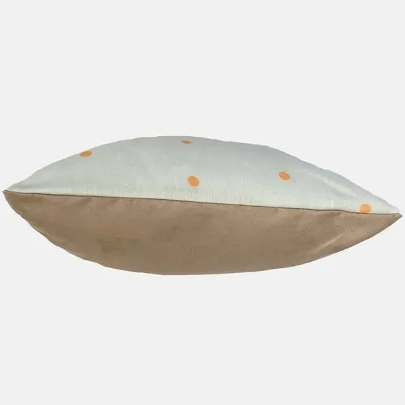 Square Cushion with Print - Grey, Polyester