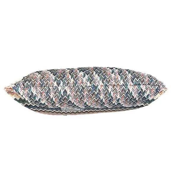 Square Cushion with Zip Closure - Multicolor