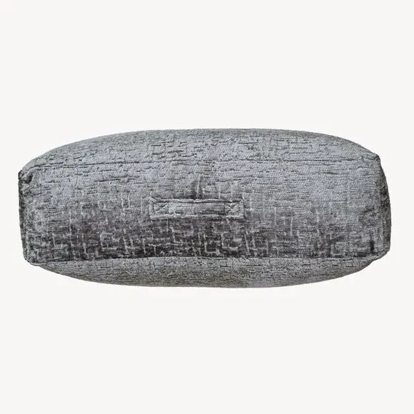 Square Floor Cushion with Handle - Silver