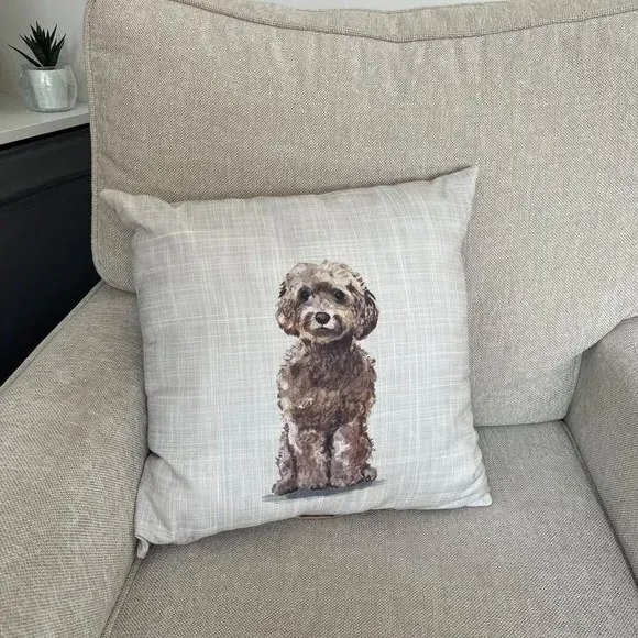 Square Scatter Cushion - Brown, Polyester image