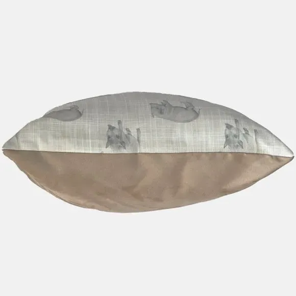 Square Scatter Cushion - Grey, Polyester