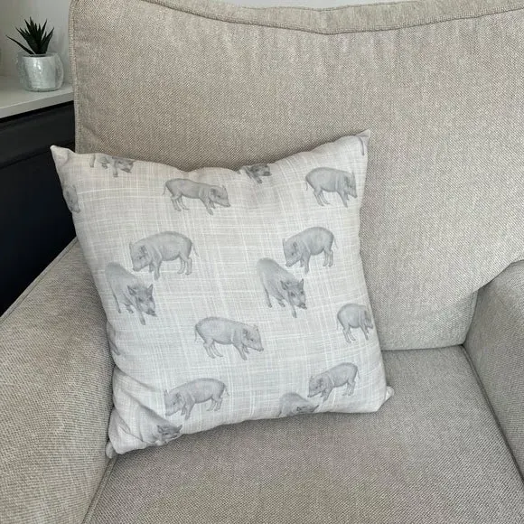 Square Scatter Cushion - Grey, Polyester image