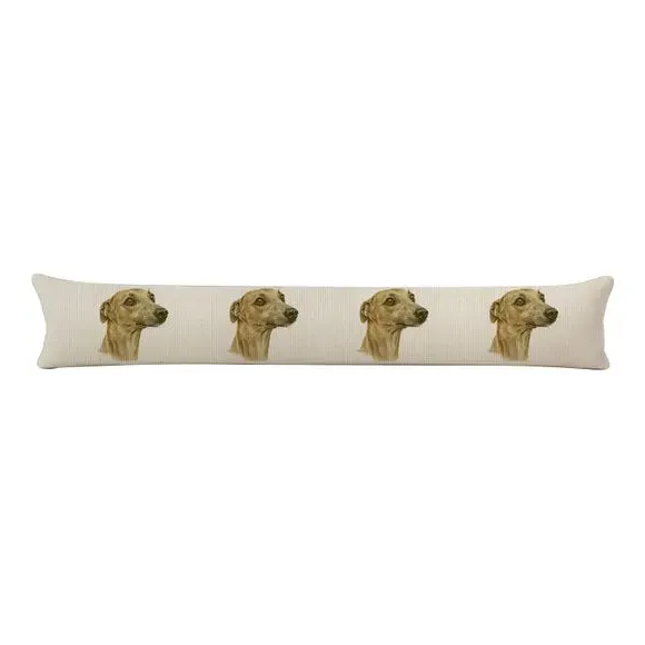 Whippet Draught Excluder with Zip - Cream