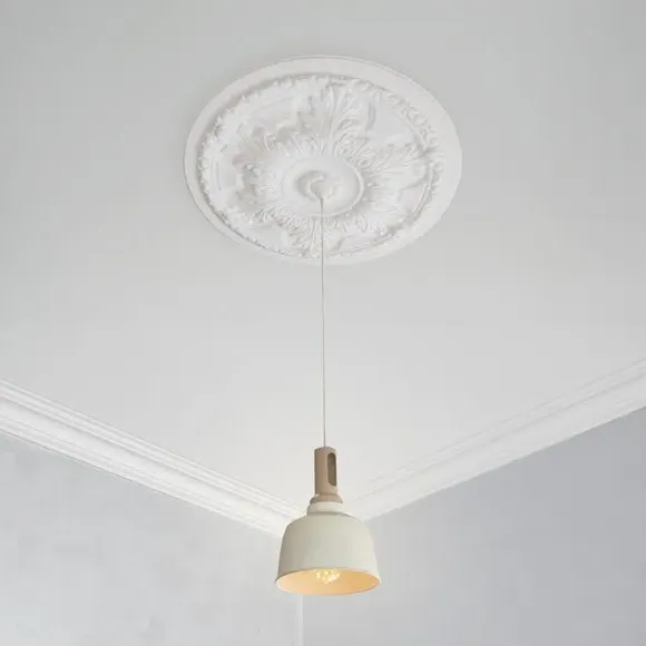 Floral Ceiling Rose - White image