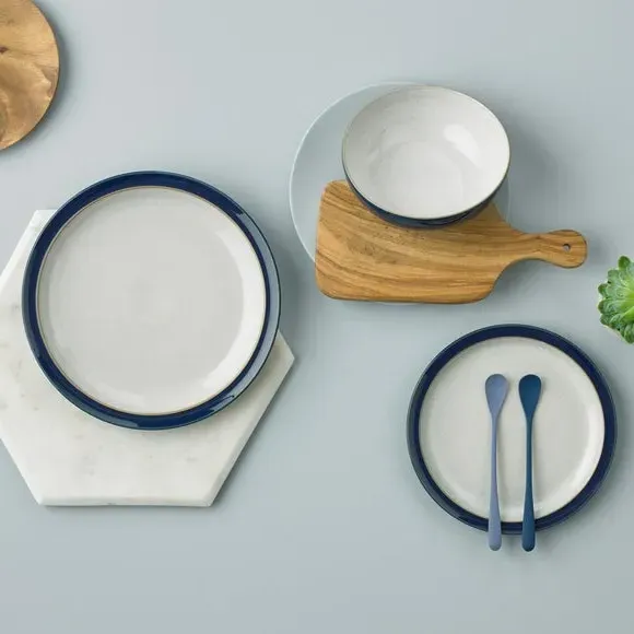 12-Piece Dinner Set - Dark Blue, Stoneware