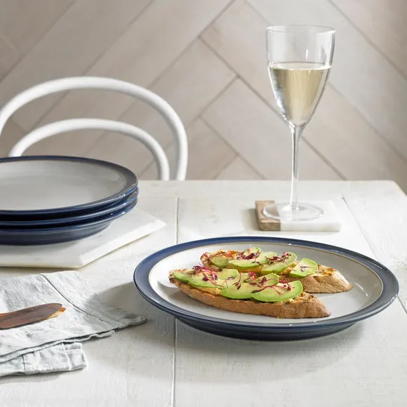 12-Piece Dinner Set - Dark Blue, Stoneware