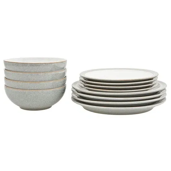 12-Piece Dinner Set - Grey, Stoneware