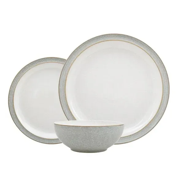 12-Piece Dinner Set - Grey, Stoneware