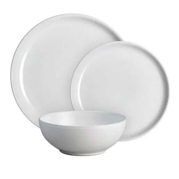 12 Piece Dinner Set - Stone White, Stoneware image