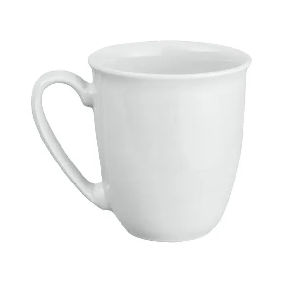 Set of 4 Mugs - Stone White, Stoneware