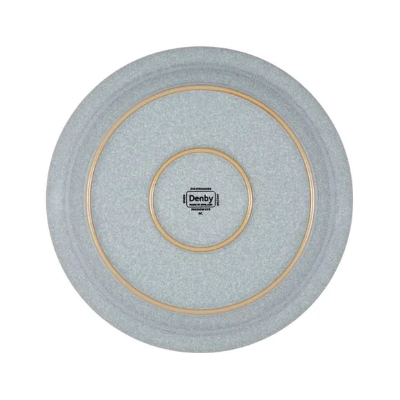 Side Plate with Textured Glaze - Grey, Stoneware