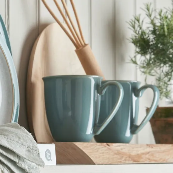Stoneware Mug - Green, Ceramic