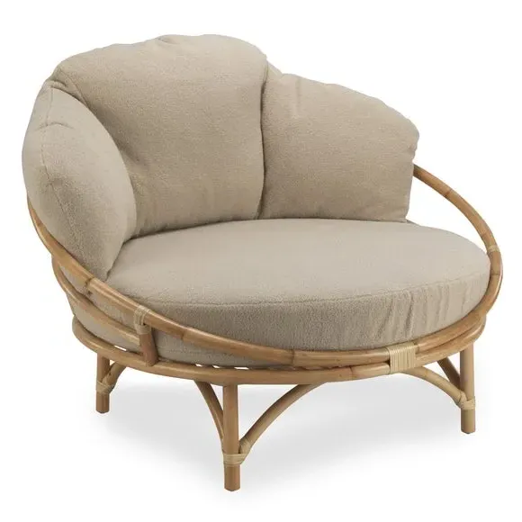Cuddle Chair with Cushion - Natural, Rattan