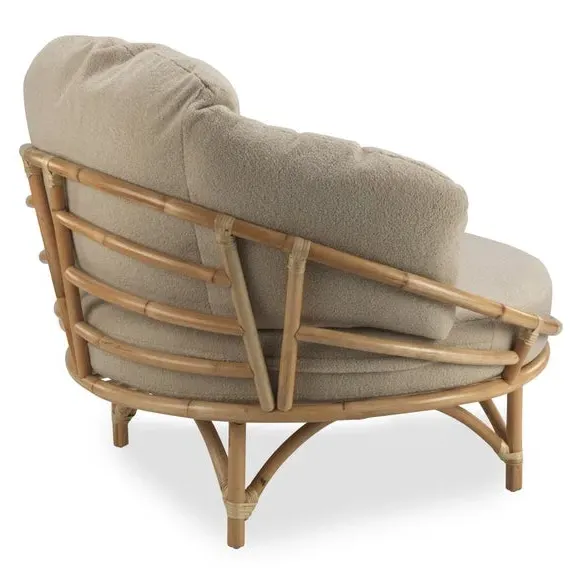 Cuddle Chair with Cushion - Natural, Rattan