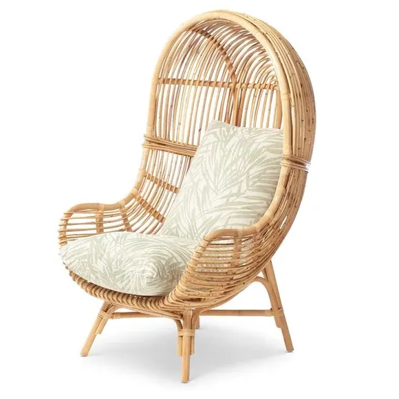 Hood Style Chair - Natural, Rattan