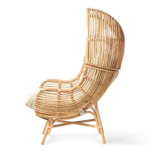 Hood Style Chair - Natural, Rattan