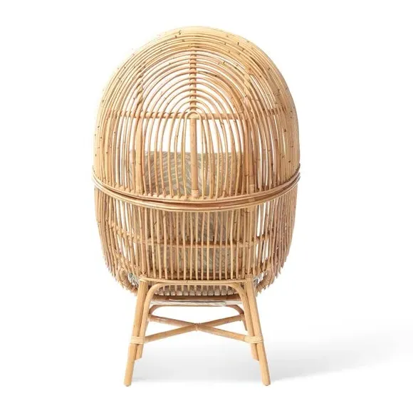 Hood Style Chair - Natural, Rattan