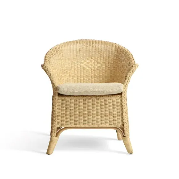 Kingsize Wicker Loom Chair with Cushion - Natural