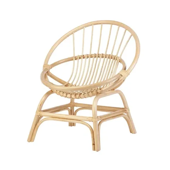 Moon Rattan Chair - Natural, Natural Rattan