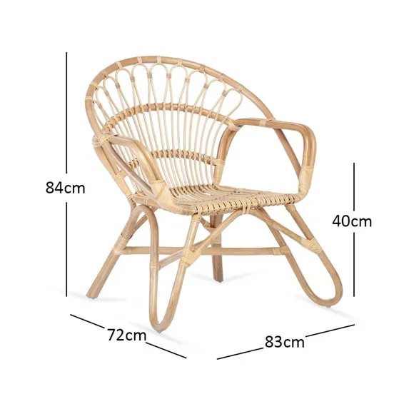 Nordic Rattan Chair - Natural